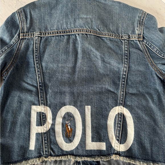 Polo Ralph Lauren Light Blue Denim Jacket Tucker Jacket and Olive Jacket Sz 7